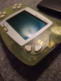 Bandai WonderSwan Green SW-001 + GAMES nobunaga's ambition fighting legend