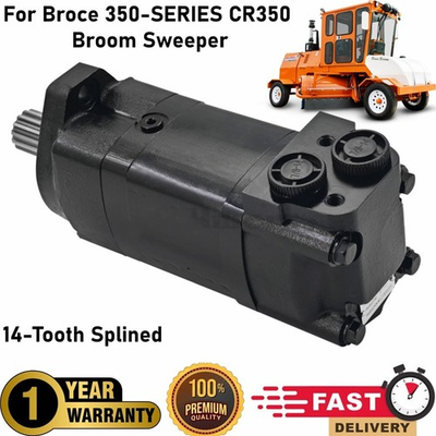 #ad Hydraulic Motor 305943 for Broce CR350 Broom Sweeper 14 Tooth Splined $256.49