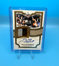 BROCK BOWERS 2026 TOPPS FLAGSHIP PLAYER WORN PATCH AUTO /99 RAIDERS 