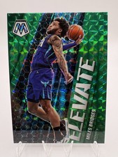2020-21 Panini Mosaic Elevate Green Mosaic Prizm Miles Bridges #21 Hornets