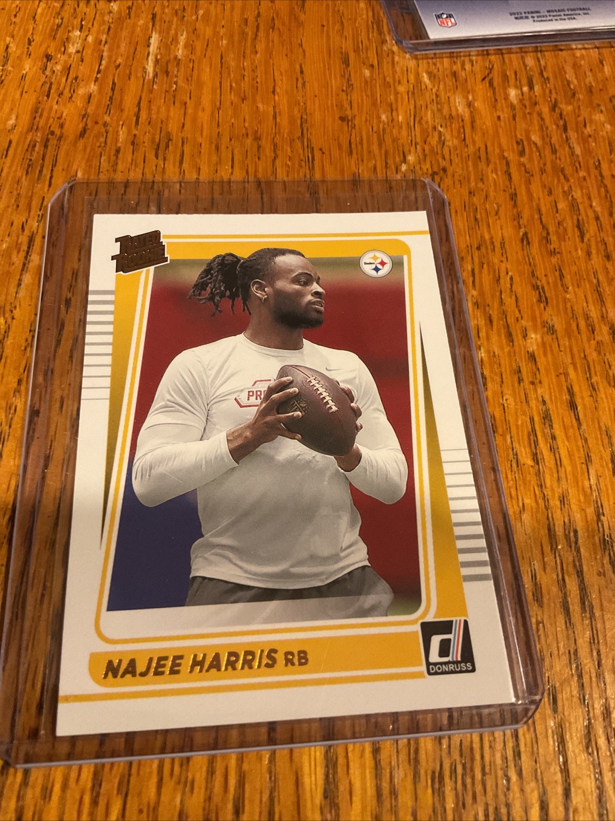 NAJEE HARRIS 2021 Donruss #259 Rated Rookie RC Portrait Canvas Steelers
