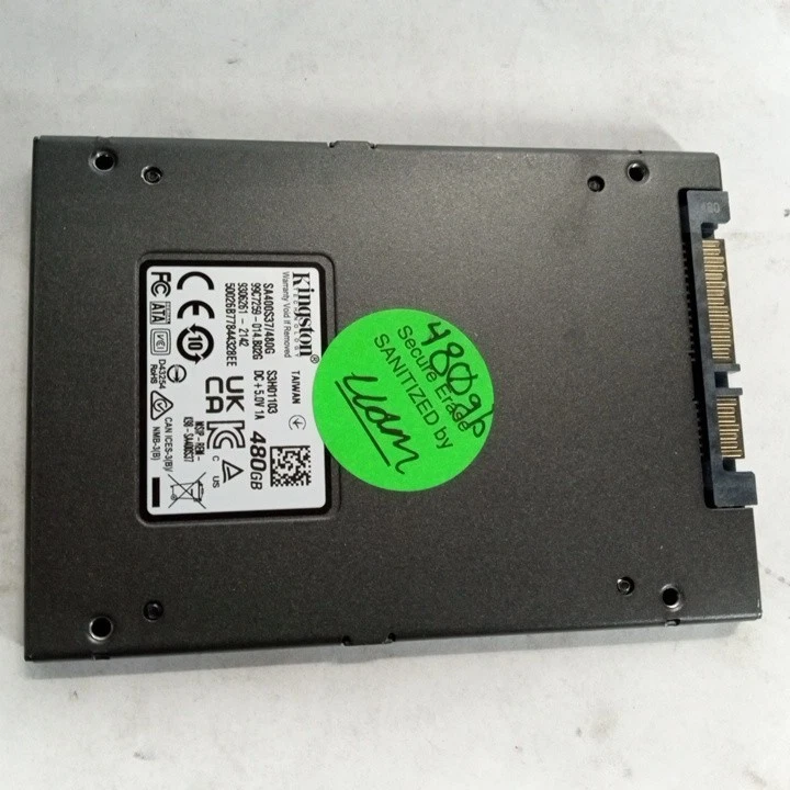 Kingston A400 SA400S37/480G 480 GB SATA III 2.5 in SSD - Image 2 of 2