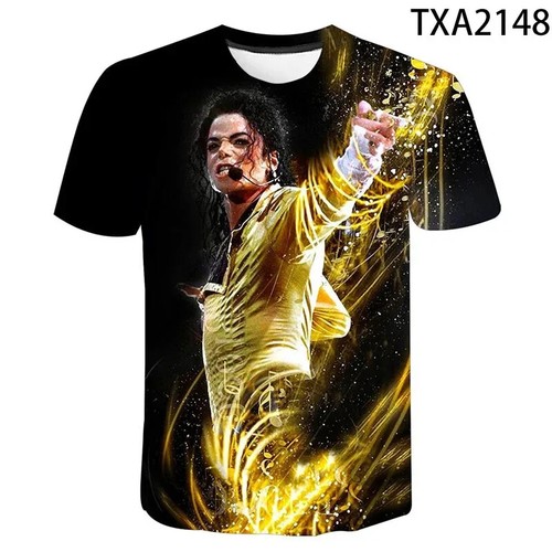 TShirts Singer Michael Jackson 3D Print Casual Fashion Oversized Round Neck - Picture 16 of 38