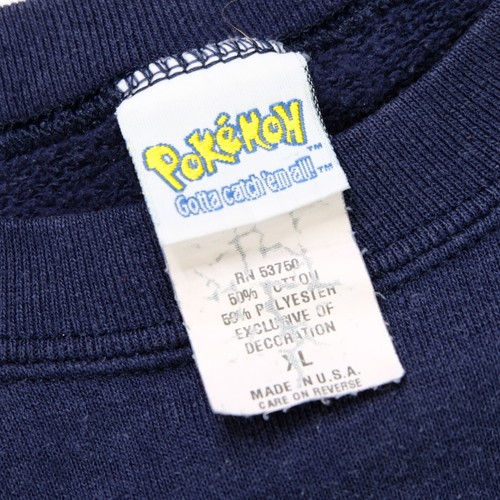 Rare VTG NINTENDO Pokemon Gotta Catch Em All 1999 Ash Pikachu Sweatshirt 90s XL - Picture 4 of 9