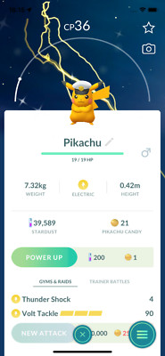 Shiny Captain Pikachu ! Registered or Unregistered ! 30 Days Friendship !