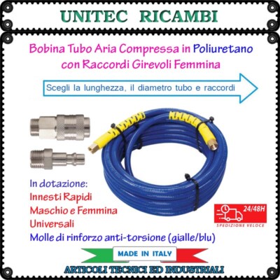 Tubo Poliuretano D. 6x8 Con Raccordi E Innesti - 10 M - Foto 4