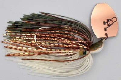 HARDWIRED BAITS Custom Bladed Shaker Swim Jig ~ Copper Shiner - 3/8 oz