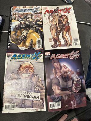 AGENT X Lot 1 4 6 8 9 10 11 14 of 15 Marvel Comics run 2002 set lot of 8 issues!
