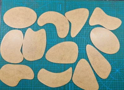 WARGAME-MODEL-MODS Scatter terrain large bases infinity wargames hills buildings markers wargaming