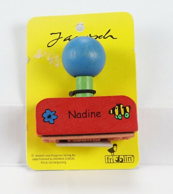 Stamp Name Stamp Flower+Tiger Duck Girl Name Nadine