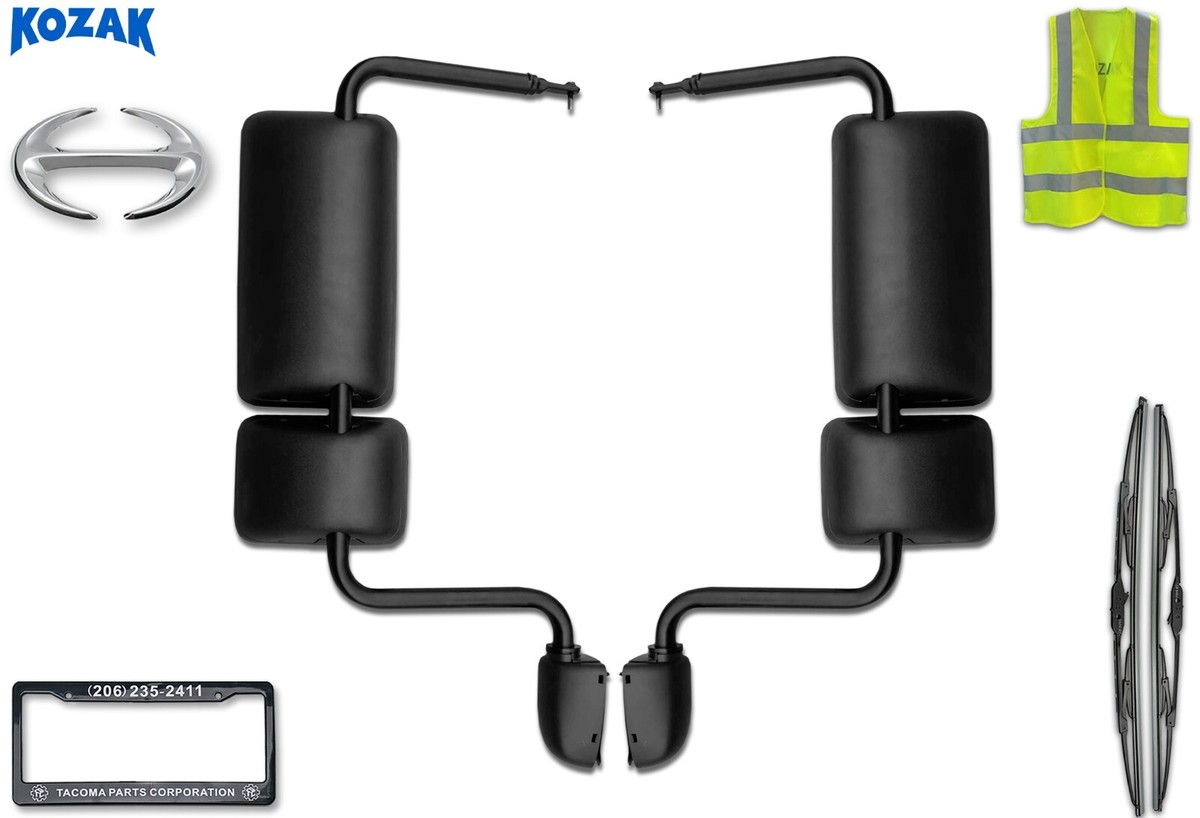 Hino 238 258 268 338 2008-2021 Door Mirrors Assembly Black