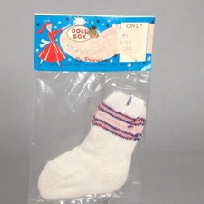vintage progressive baby doll socks white made in Japan sox for 18"-21" doll NOS