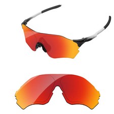 Lenslog Fire Red Polarized Replacement Lenses For-Oakley EVZero Range OO9327