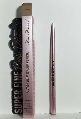 Too Faced Super Fine Brow Detailer Pencil Taupe New In Box Free Shipping - Picture 5 of 12