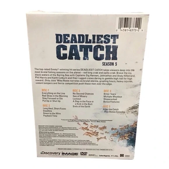 Deadliest Catch: Season 5 (DVD) 5-Disc Set) Discovery Channel! BRAND NEW! Sealed - Image 2 of 3