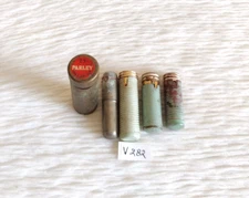 Vintage Multi Brands Tin Lipsticks Decorative Set of 5 Pcs Old Collectible V282