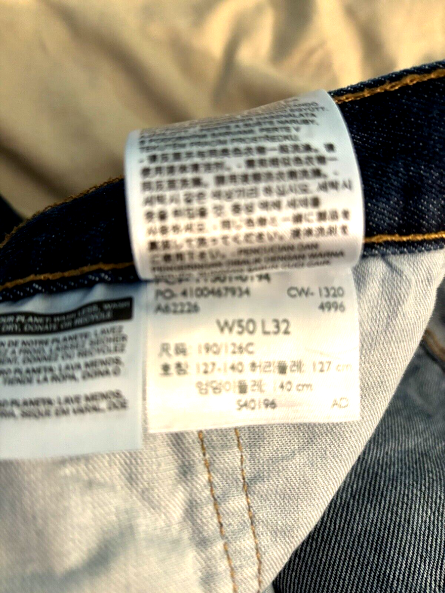 Levi 501 XX Vintage 90s 50 x 32 blue dark | eBay