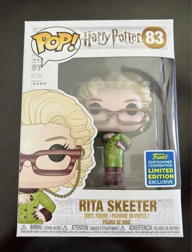 Harry Potter Rita Skeeter 2019 SDCC Summer Convention Funko Pop 83 w/Protector
