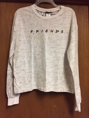 Friends TV Series Wmn s Sz. Large Inside Out Print Long Sleeve Shirt NWT!