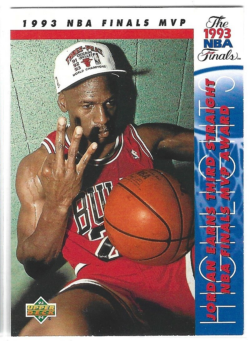 MICHAEL JORDAN 1993-94 UPPER DECK #204 BULLS NORTH CAROLINA TAR HEELS S5
