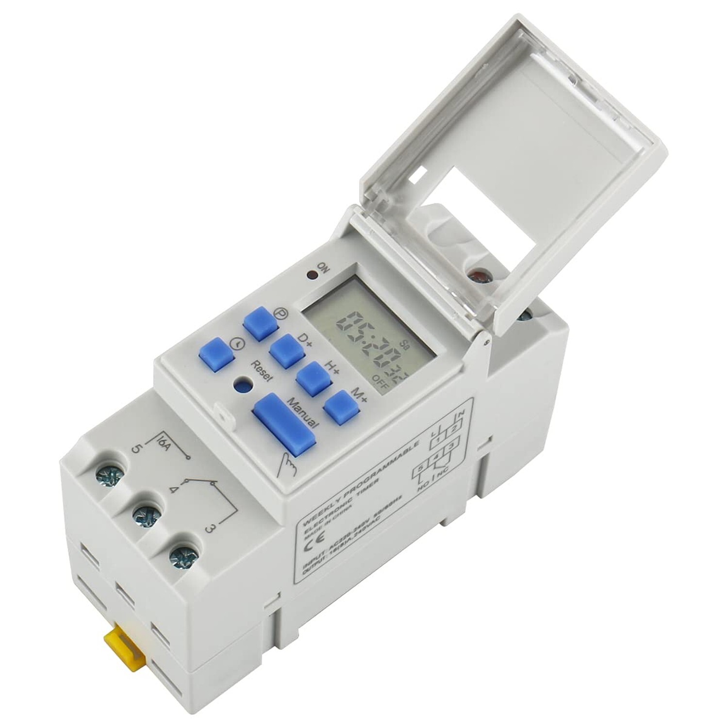 Baomain THC15A Digital LCD Power Weekly Programmable Timer Switch AC ...