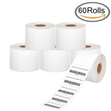 60000 Direct Thermal Labels 2.25x1.25 Self-Adhesive FBA FNSKU 60 Rolls for Zebra