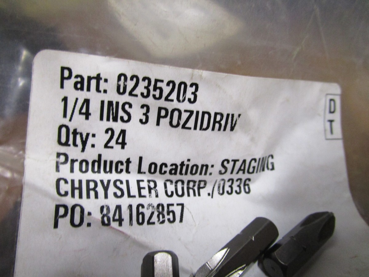 3 Pozi Drive BIT 1/4