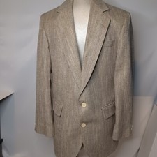 Hagger Imperial Gray Grey Mens Blazer Size Large Professional Vtg