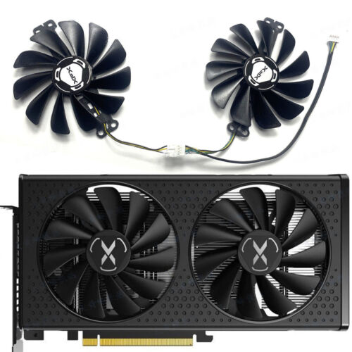Cooling Fan Graphics Replacement Fan Part for XFX RX6600 6600XT 6650XT - Picture 1 of 7