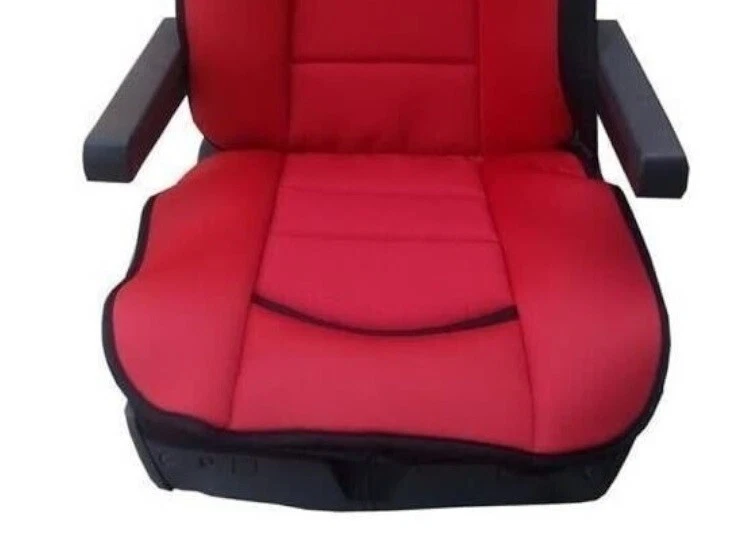1x Red Premium Comfort Padded Seat Cover Cushion For Volvo 16 Fh16 Fh12 Fl Fe Fm Foto 3 de 3