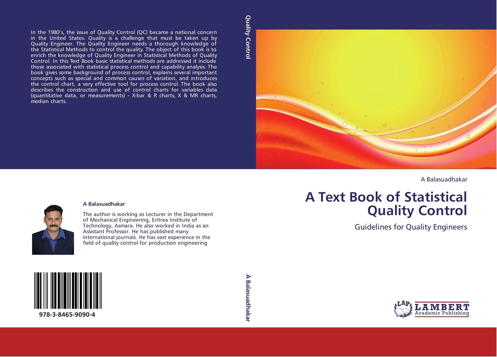 Thumbnail - A. Balasuadhakar | A Text Book Of Statistical Quality Control |