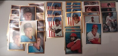 Lot Karten Topps Sticker Baseball 1983. 32 Karten