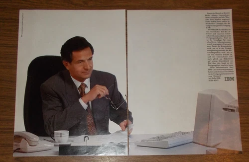 Seltene Werbung IBM CIM bringt Unternehmer ans Fließband 1989