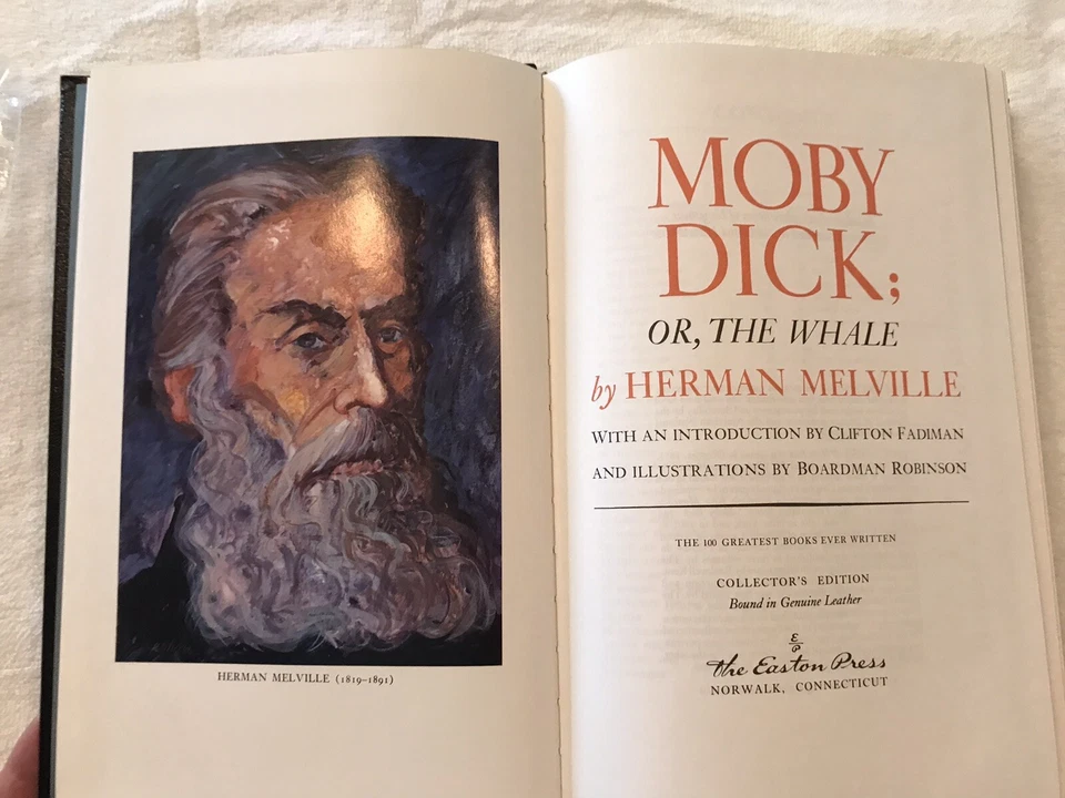 Moby Dick By Herman Melville Easton Press Collectors Edition Leather Bound 1977 - Image 2 of 4