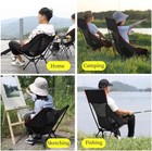 Portable Lightweight Outdoor Folding Chair Camping Seat High Back Fishing Chairs