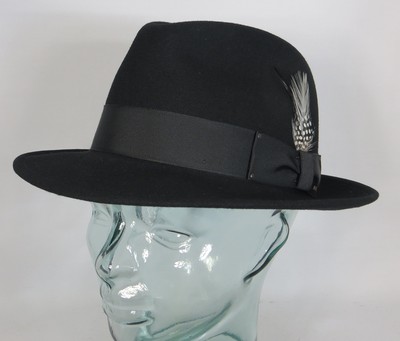 BAILEY OF HOLLYWOOD BLIXEN Fedora Hut Wollfilz schwarz Wollhut Bogart Hat NEU 