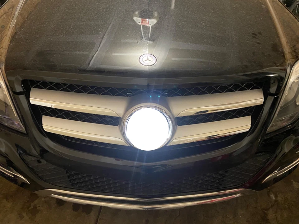 Front Bumper Grill Grille For Mercedes Benz X204 2013-2015 GLK250 GLK300 GLK350 - Imagem 3 de 4