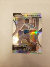 2020 Panini Prizm Silver Prizm Warming In The Pen Sixto Sanchez