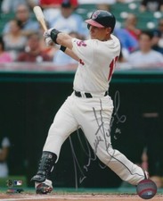 Signed 8x10 Asdrubal Cabrera  Cleveland Indians Autographed photo - COA