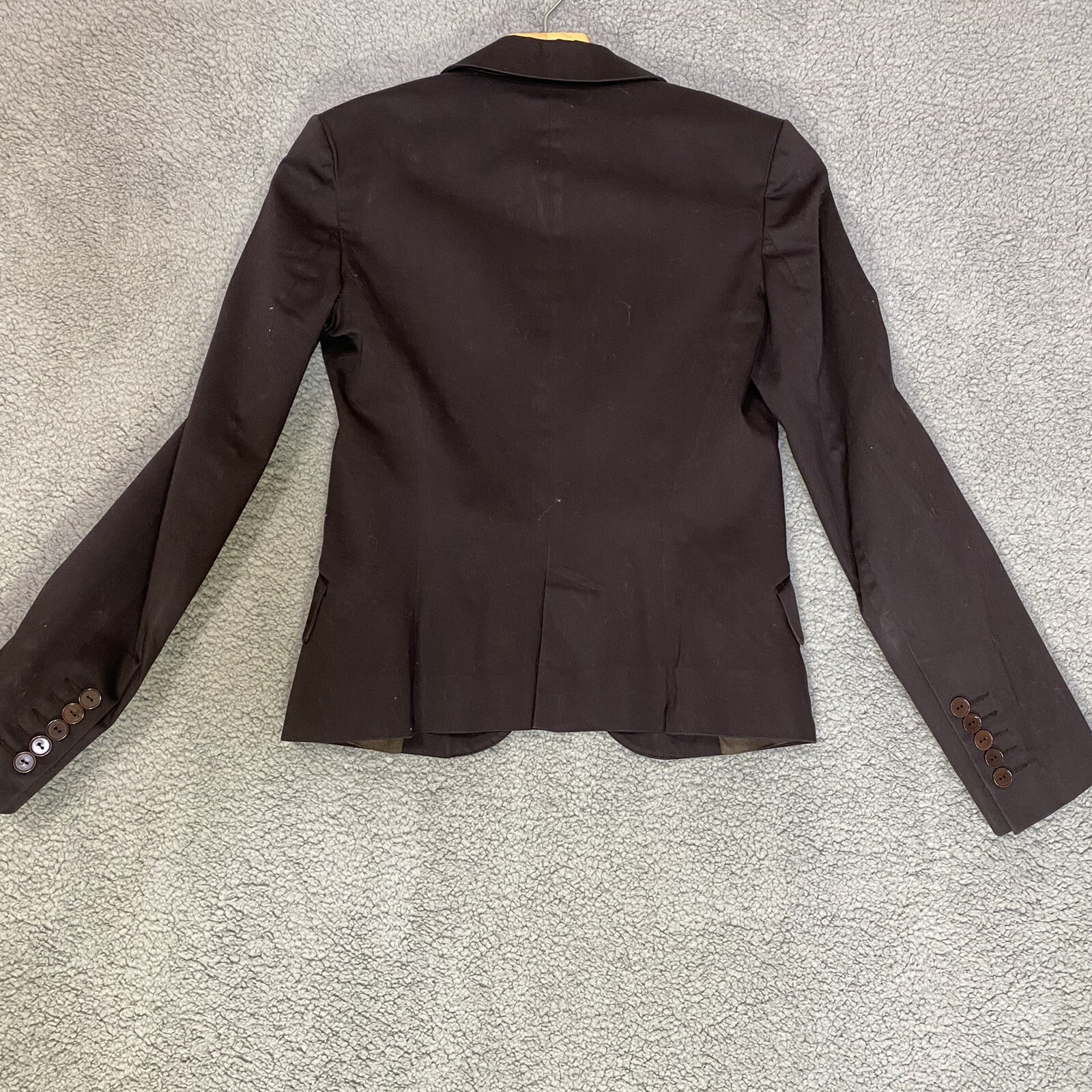 Zara Basic Womens Small Brown Blazer Shoulder Pad… - image 2