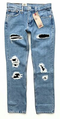 Levi's Levis Mens 511 Slim Fit 045113776 Distressed Lemongrass Jeans