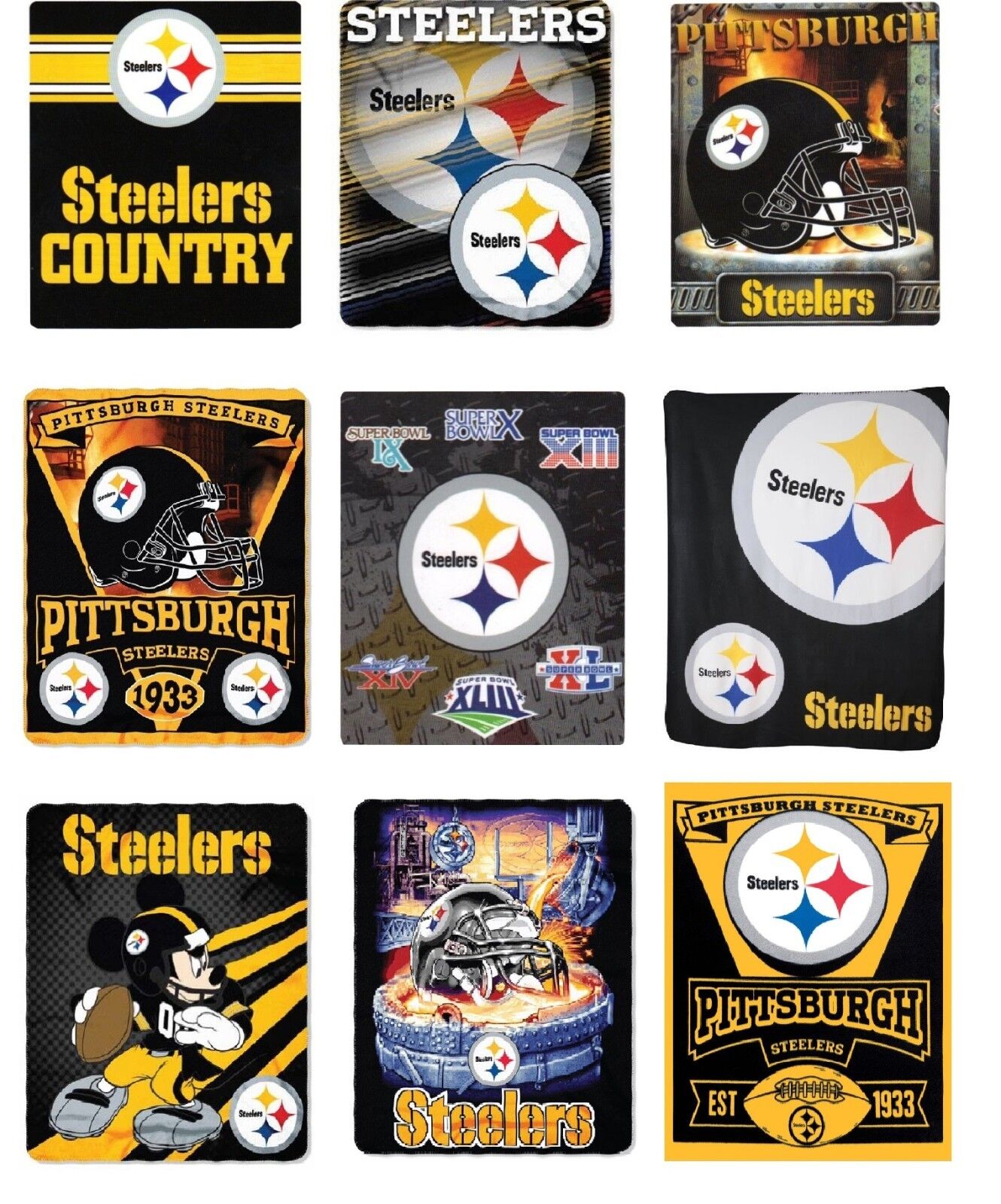 NFL Double Sided Throw 60 X 70Pittsburgh Steelers For Sale Online EBay