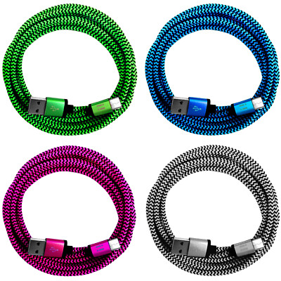 3x 50cm Nylon USB C Ladekabel Samsung Galaxy S25 S24 S23 S22 S21 S20 Ultra Plus