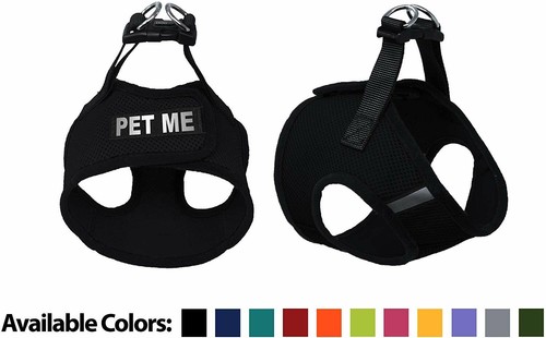 Harnais pour chiot doux rembourré Pet Me Mesh Easy Step-In patch personnalisé - Photo 1 sur 19