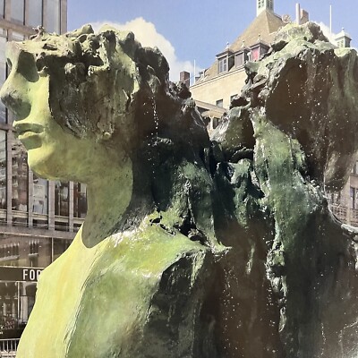 Mark Manders Public Sculpture Art Gallery Advertisement Rokin Amsterdam