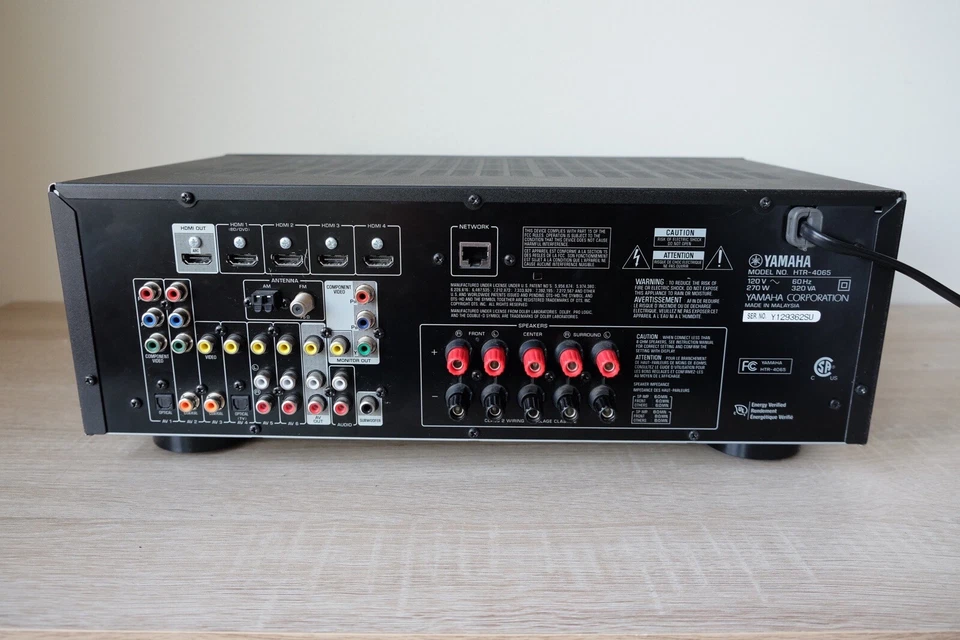 Yamaha HTR-4065 - 5.1 Ch HDMI Network Home Theater Receiver Surround Sound - Image 3 of 3
