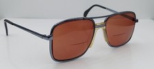 Vintage Menrad M337-081 Gunmetal Blue Pilot Metal Sunglasses Malta FRAMES ONLY