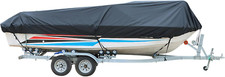 Heavy Duty 210D Boat Cover Trailerable Fishing Ski Bass V-Hull Tri-Hull Runabout