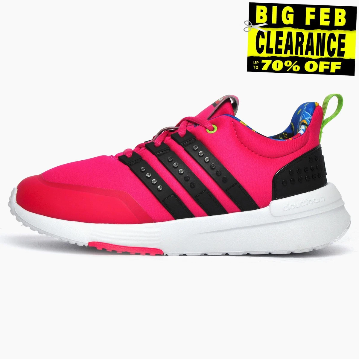 Adidas Cloudfoam Racer TR x Lego Junior Girls Casual Fashion Running Gym Trainer