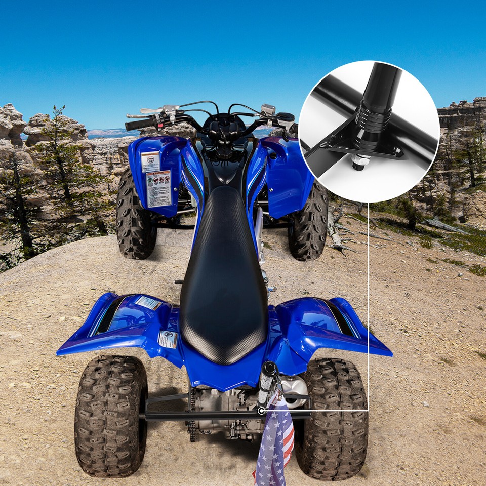 ATV Wide Rear Grab Bar Aluminum Rack Mounted For Yamaha Raptor 700R ...